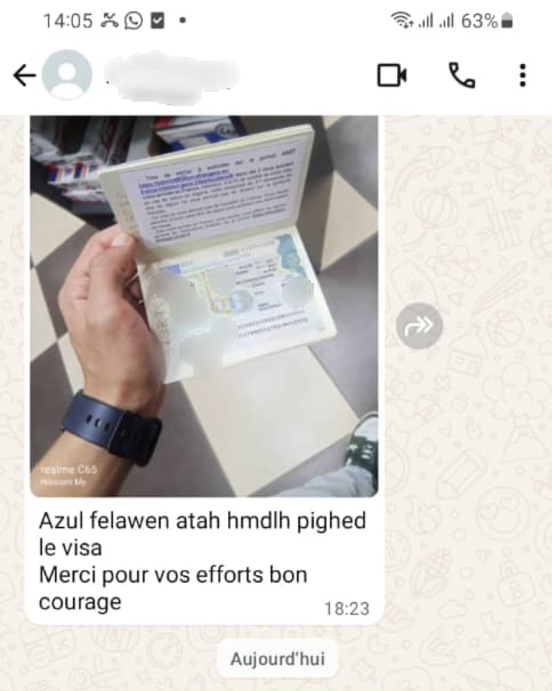 Visa - Succès